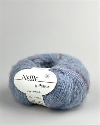 Nellie by Permin, Lyseblå/rosa/bordeaux