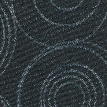 Dug-stof Jacqard Sort/sølv