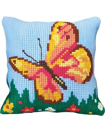 Sommerfugl orange, stramaj pude