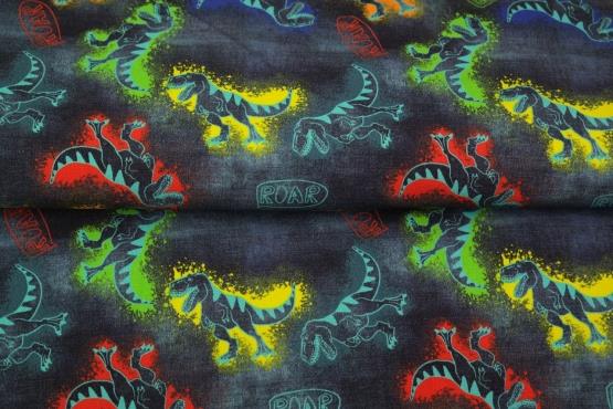 Økotex bomulds jersey m/Dinosaur