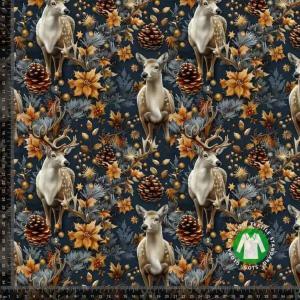 Økotex bomulds jersey, Jule Dådyr