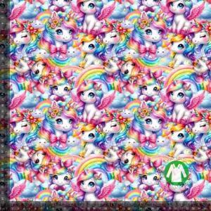 Økotex bomulds jersey, Enhjørning