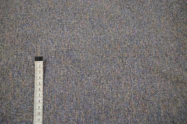 Møbelstof, Grå, brun, blå, lys orange