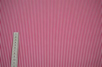 Poplin Bomuld Stripe Pink 