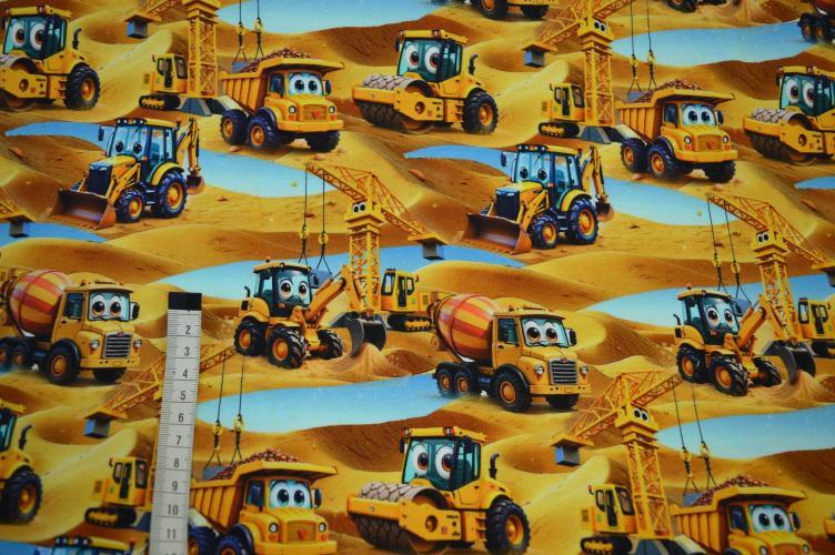 Økotex bomulds jersey, Entreprenørmaskiner