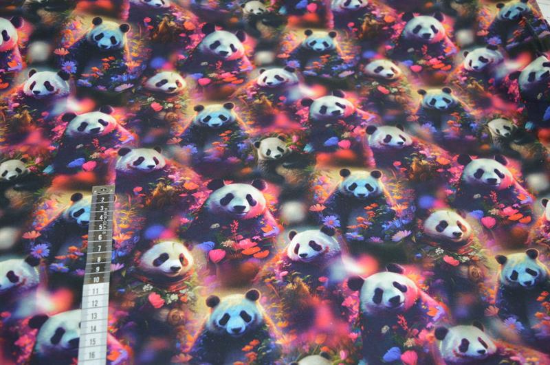 Økotex bomulds jersey m/Panda