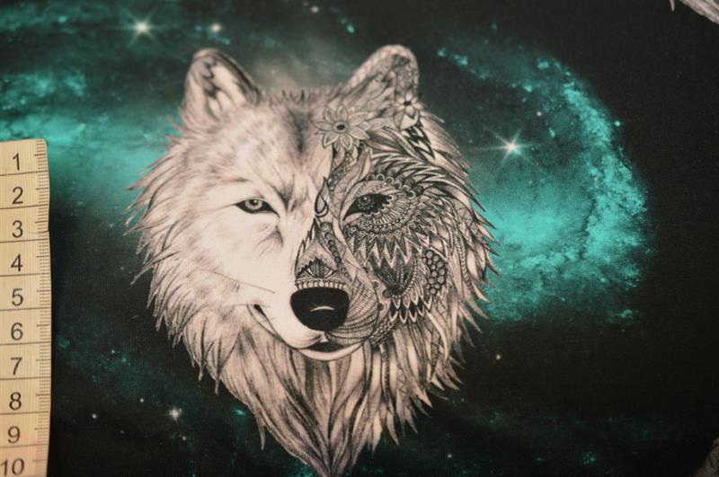 Økotex bomulds jersey m/Ulve