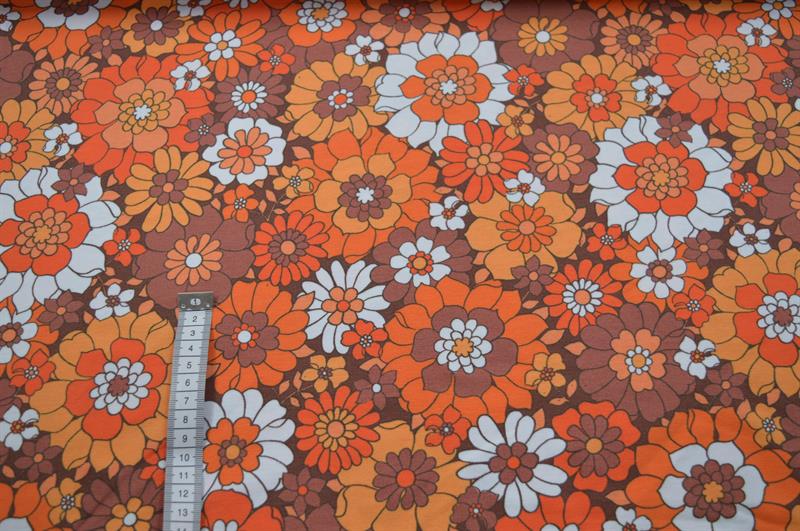 Økotex bomulds jersey Orange/brun