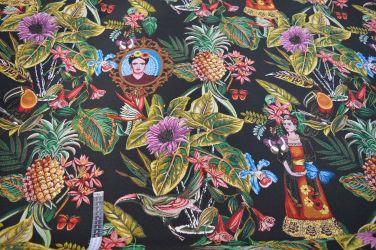 Gobelin, Blomster, fugle og ansigter