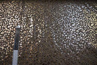 Alpen fleece Brun m/guldprint