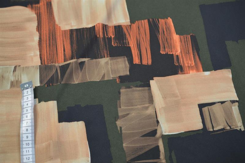 Polyester Magnolia stretch Grøn