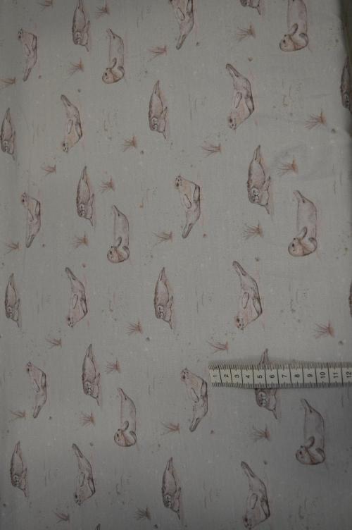 Økotex bomulds jersey m/Sæler, Lysgrå