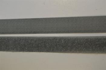 Velcro (Hook og Loop)  Grå 20mm