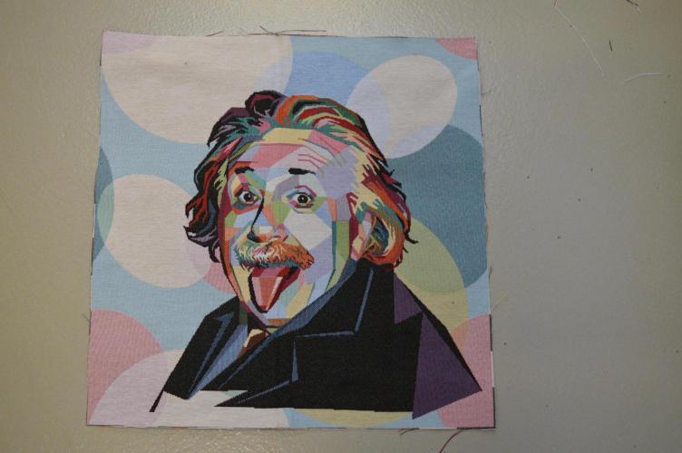 Gobelin stykke, Einstein