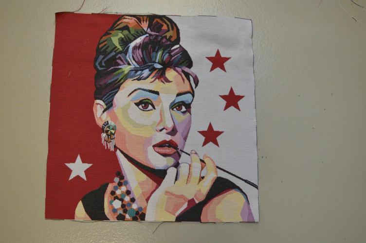 Gobelin stykke, Katharina Hepburn