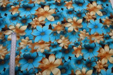 Økotex bambus jersey, Blomster