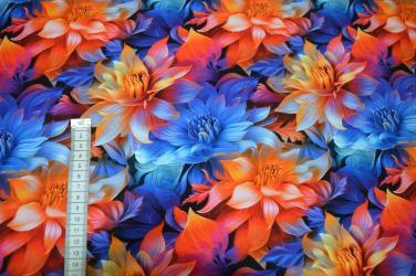 Økotex bambus jersey, Blomster