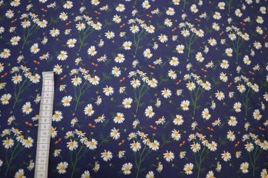 Økotex bomulds jersey m/blomster