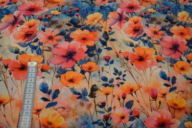 Økotex bambus jersey, Blomster