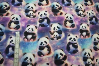 Økotex bomulds jersey, Panda