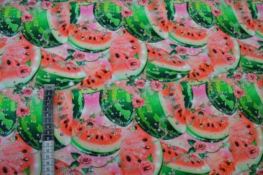 Økotex bomulds jersey, Juicy watermelon