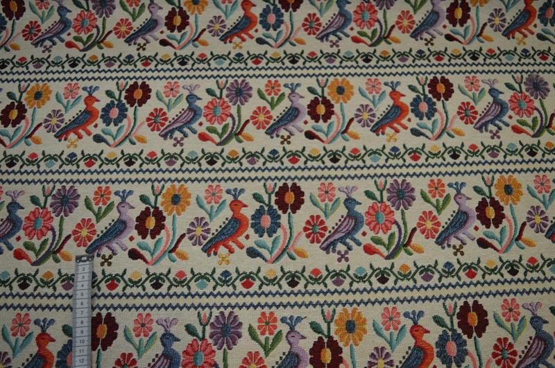 Gobelin, Blomster og fugle