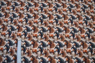 Poplin digital, Heste