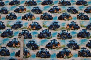 Økotex bomulds jersey, Traktor