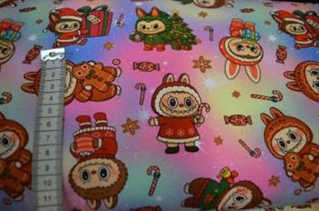 Økotex bomulds jersey, Labubu, Jul