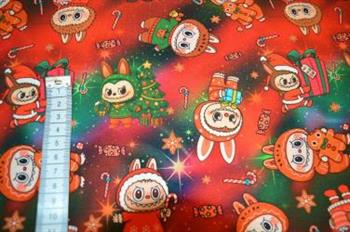 Økotex bomulds jersey, Labubu Jul