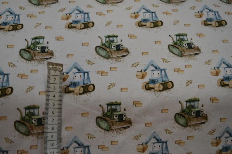 Økotex bomulds jersey, Entreprenørmaskiner