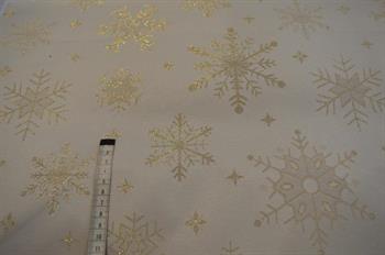 Juledug stof m/lurex, Guld