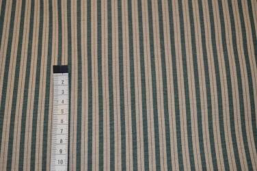 Grøn stribet bomuld