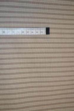 Beige stribet bomuld