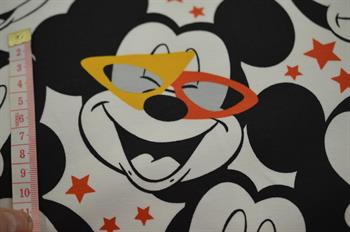 Økotex bomulds jersey m/Mickey Mouse