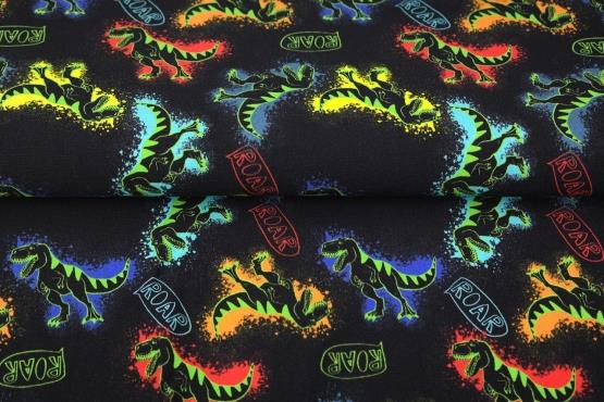 Økotex bomulds jersey m/Dinosaur