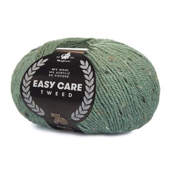Easy care tweed Støvet grøn