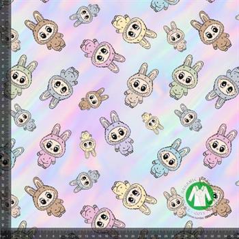 Økotex bomulds jersey, Labubu