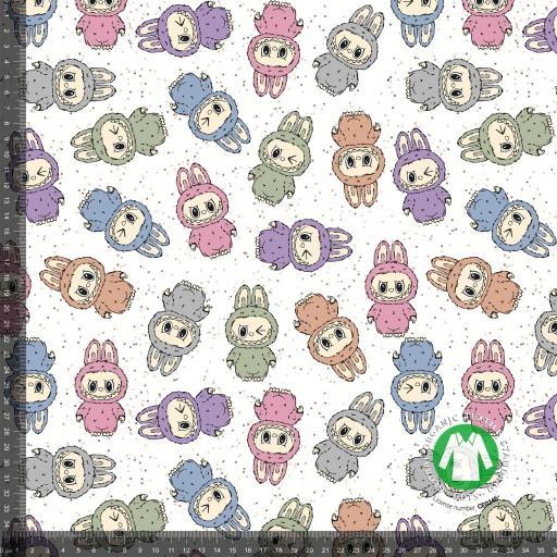 Økotex bomulds jersey, Labubu