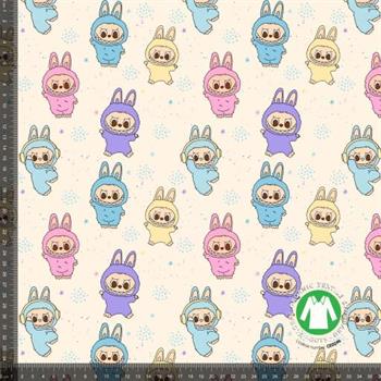 Økotex bomulds jersey, Labubu