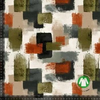 Økotex bomulds jersey, Abstrakte firkanter