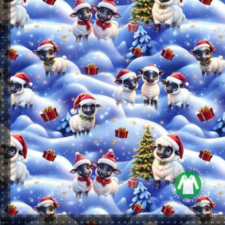 Økotex bomulds jersey, Julefår