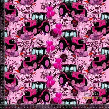 Økotex bomulds jersey, Traktor