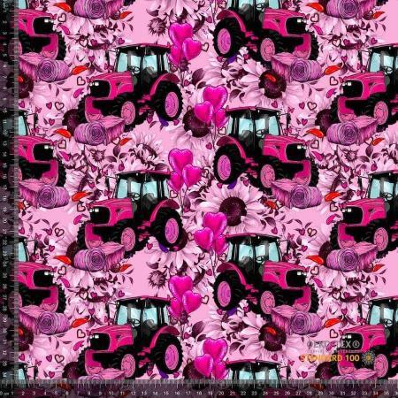 Økotex bomulds jersey, Traktor