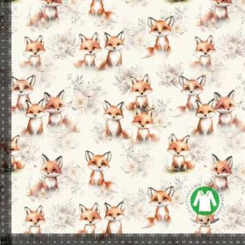 Økotex bomulds jersey, Ræve