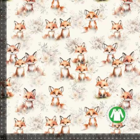 Økotex bomulds jersey, Ræve