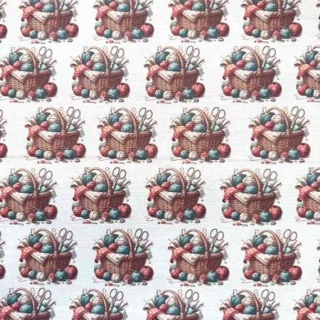 Økotex bomuld, Kurv m/garnnøgler