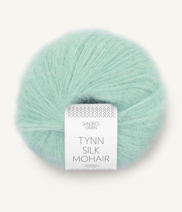 Tynn Silk Mohair Blå dis