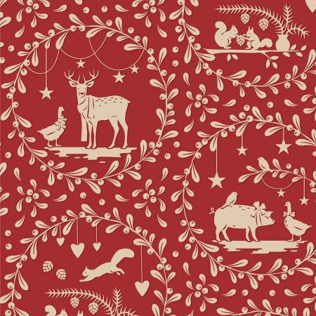 Tilda Merry little Christmas, Paperscenes Burgundy